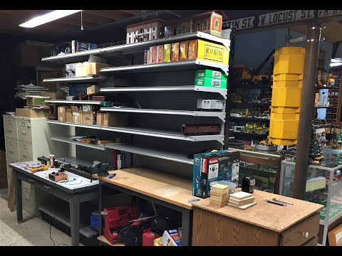 Model Train Workbench Shelves