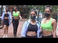 Bollywood S Hottest Sister Aisha Sharma Neha Sharma Snapped Post Gym Workout