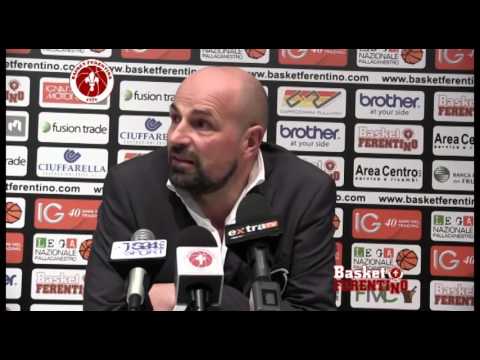 Coach Antonio Paternoster post FMC-Agropoli 87-70 (24 gennaio 2016)