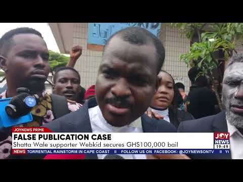 False publication case: Shatta Wale supporter Webkid secures GHS100,000 bail