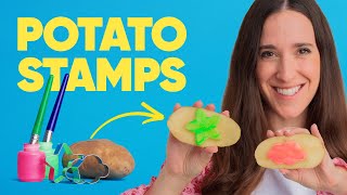 Can you believe you can make a DIY STAMP... using a POTATO?