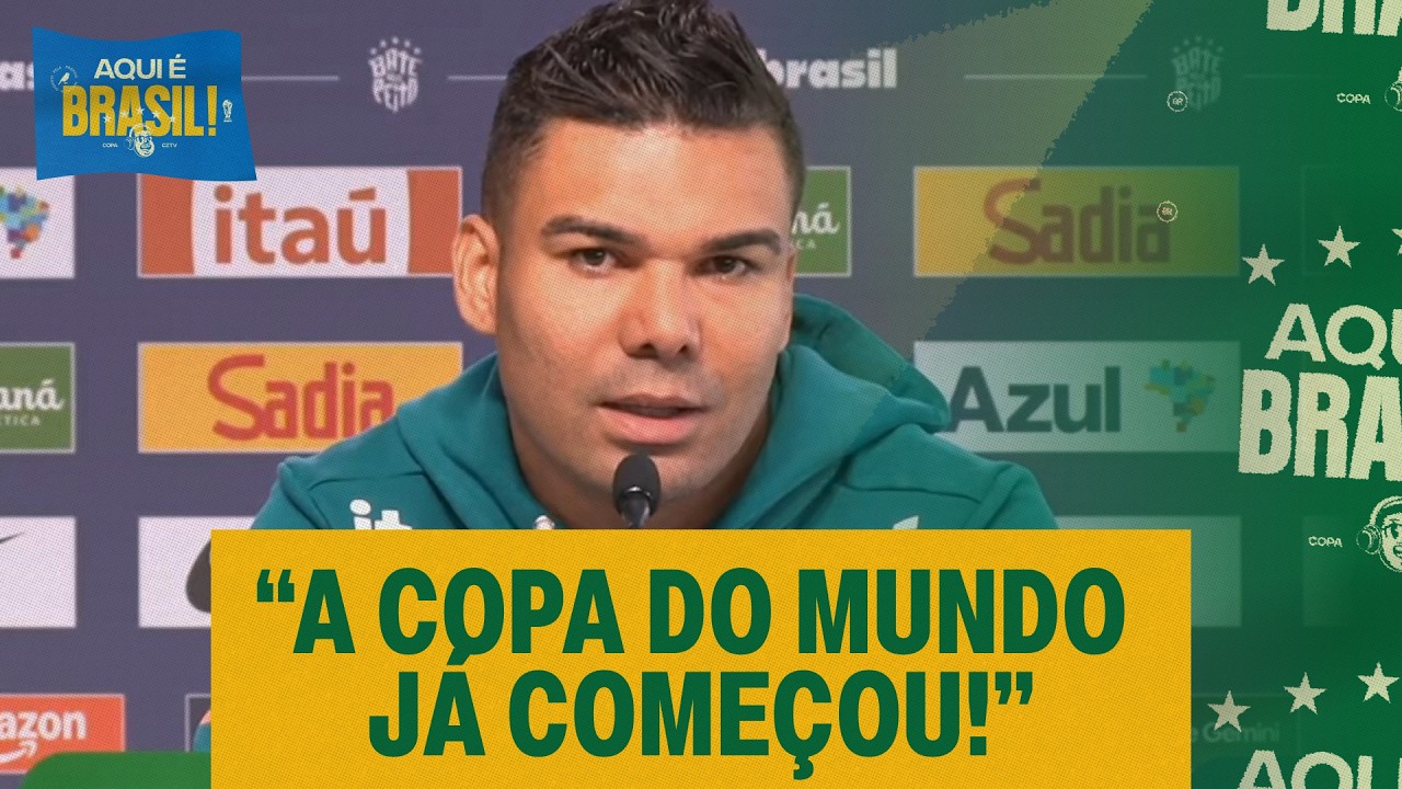 COLETIVA DA SELEÇÃO BRASILEIRA COM CASEMIRO