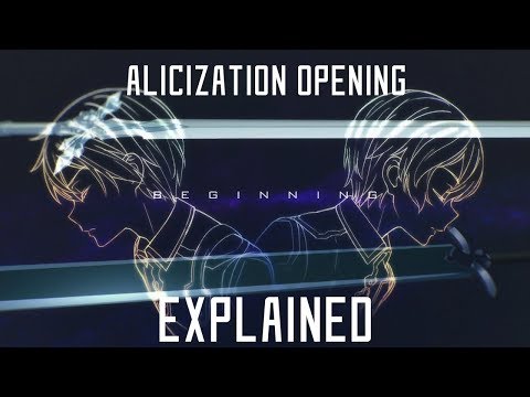 Sword Art Online Alicization Opening EXPLAINED! | Gamerturk Reviews