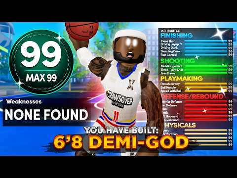 The BEST 1v1 DEMI-GOD Build Has NO WEAKNESS In Practical Basketball