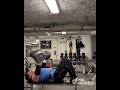 50kg dumbbell press 20 reps 5 sets with legs up