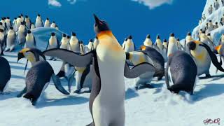 Cool dance of penguins under Boney M  – No More Chain Gang.