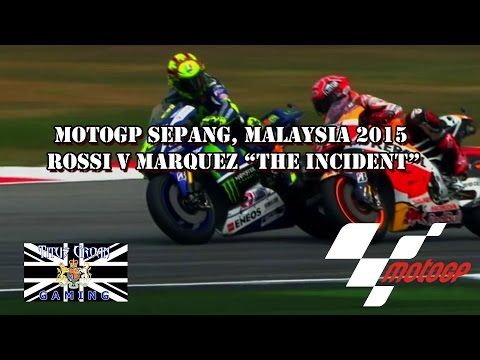 MotoGP Sepang, Malaysia 2015 Rossi v Marquez "The Incident"