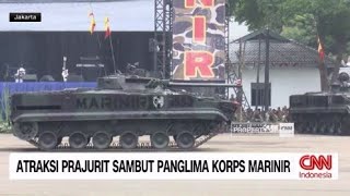 Download lagu Atraksi Spektakuler Prajurit Sambut Panglima Korps Marinir mp3