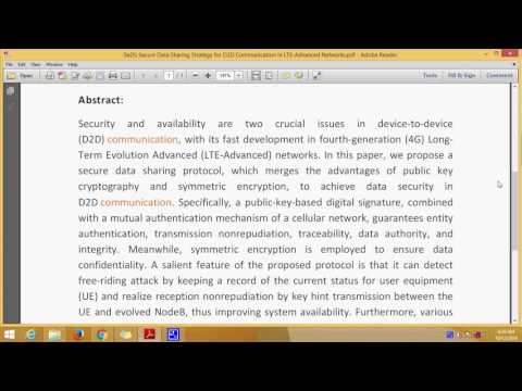 SeDS Secure Data Sharing Strategy for D2D Communication in LTE Advanced Networks