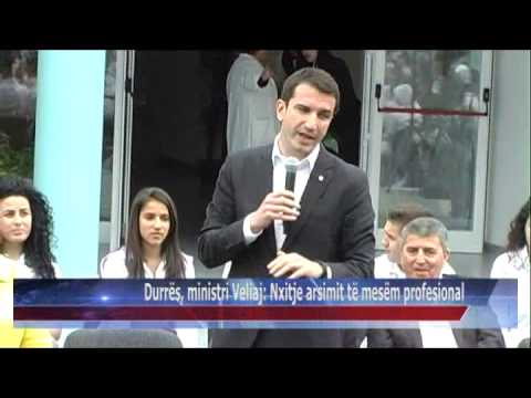 27 04 2015   Durrës, ministri Veliaj, nxitje arsimit të mesëm profesional