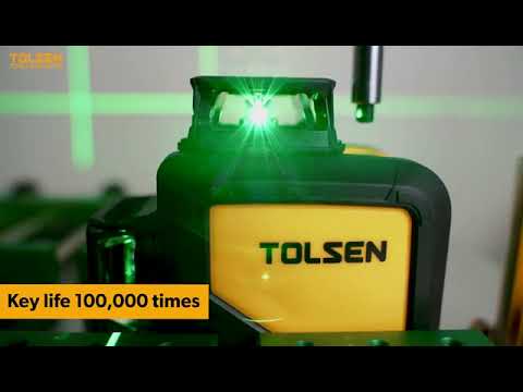 Лазерен нивелир 360° Tolsen 35154 – видео демонстрация