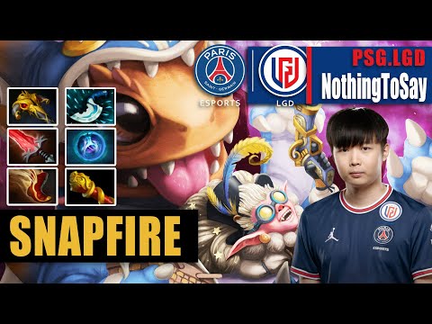 Snapfire Mid | PSG.LGD.NothingToSay | 7.31D SUPER CRAZY RIGHT CLICK BUILD | 7.31d Gameplay Highlight