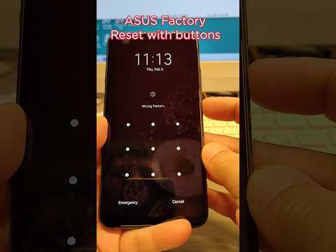 How to hard reset Asus X00QD. Remove pin, pattern, password lock.