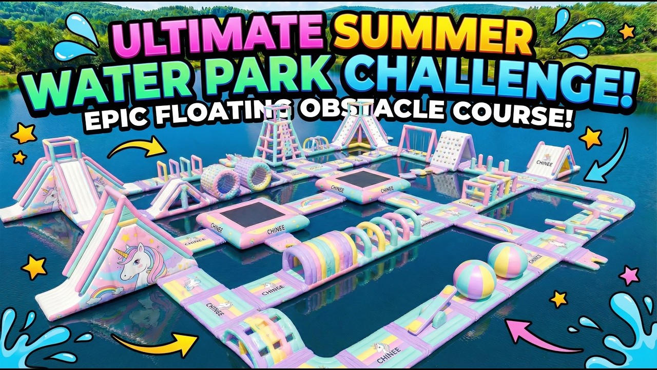 Commercial Floating Water Park Obstacle Course | 🦄Unicorn Inflatable Aqua Park by Chinee S747