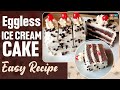Eggless Ice Cream Cake Without Oven Easy Chocolate Ice Cream Cake Black Forest Icecream Cake