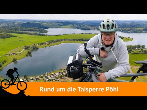 Radtour rund um die Talsperre Pöhl im Vogtland. Wo lag das alte Dorf? Uns hilft eine Karte von 1912.