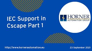 IEC Support in Cscape Part 1: Introduction to IEC & Create your First IEC Program