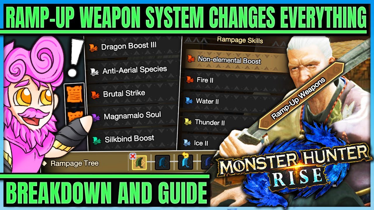 Ramp-Up Weapon System Guide - New Ramp-Up Skills Explained - Rise Augmenting - Monster Hunter Rise!