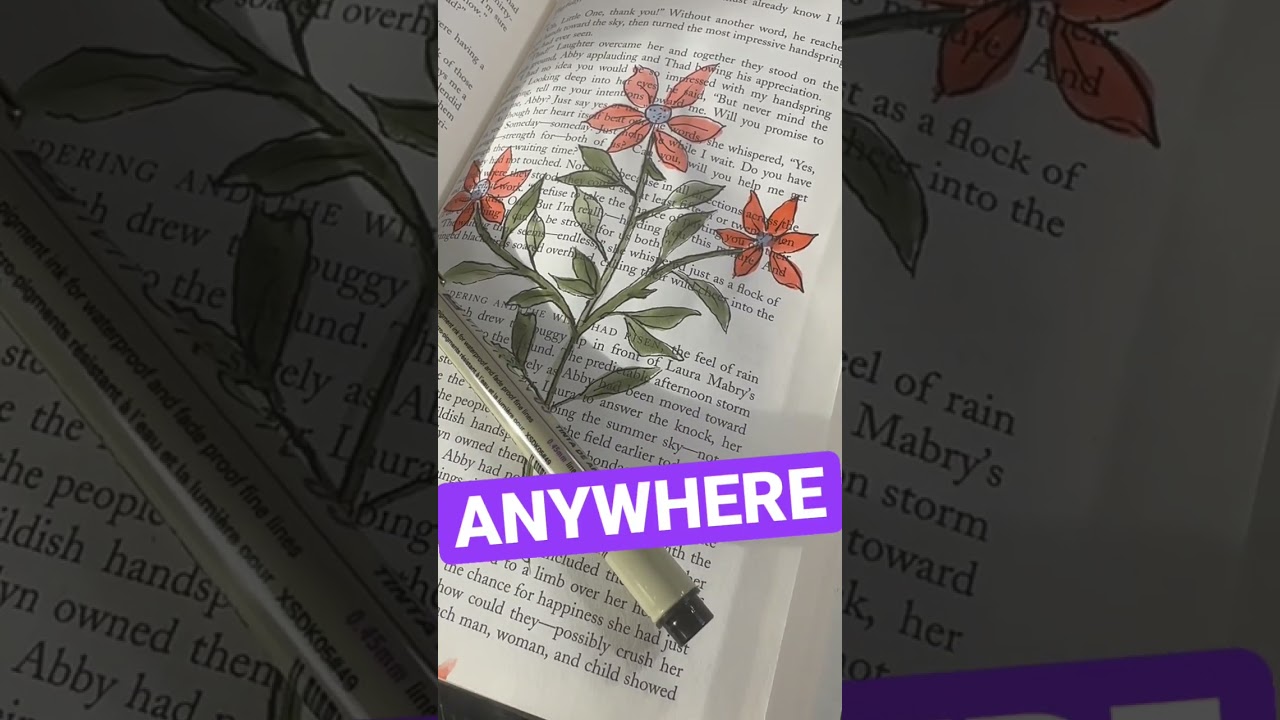 Watercolor in old books 📚 #watercolor #art