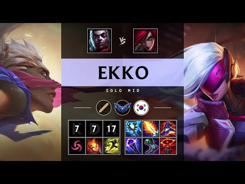 Ekko Mid vs Katarina - KR Diamond Patch 25.19