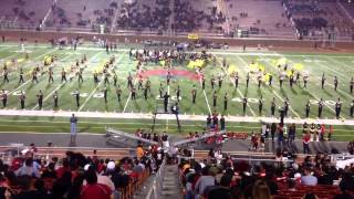 preview picture of video 'Palmview High School Marching Band at FootBall Game in La Joya Stadium 09/27/2013'