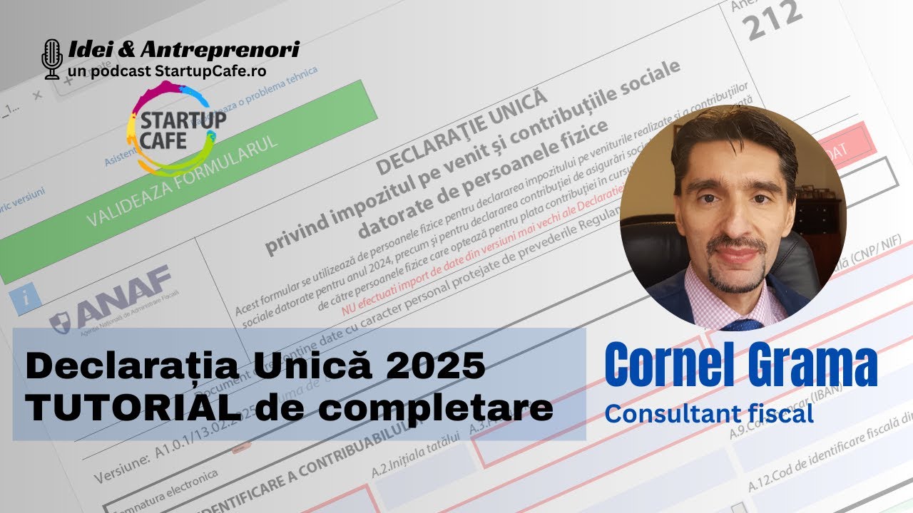Declaratia Unică 2025: TUTORIAL pentru completare