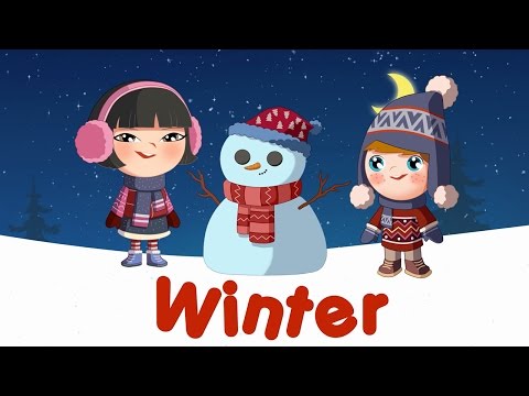 Winter words for kids (flashcards video)