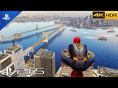 (PS5)Spider-Man No Way Home Hybrid Suit Gameplay | ULTRA Next-Gen Graphics Gameplay [4K 60FPS HDR]