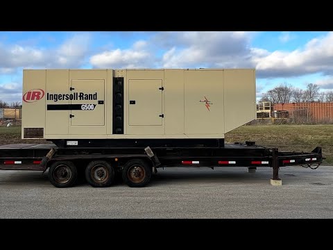 2001 Ingersoll Rand 400 kW rental grade diesel generator Volvo TAD1630GE engine 3631 Hrs CSDG # 3908