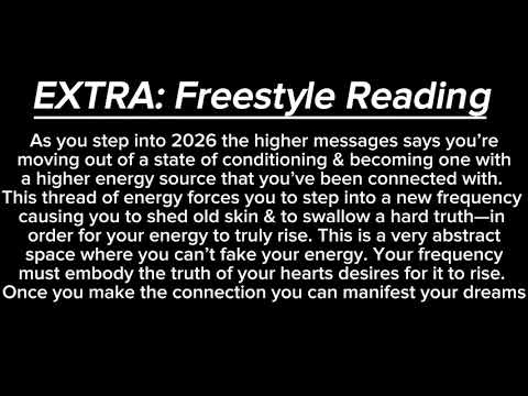 EXTRA: Stepping into the new year more aligned w/ an higher energy you were already connected to. 