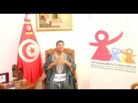 الدكتورة آمال بلحاج موسى وزيرة الطفولة تستقبل النابغة التونسي أمير الفهري وهذه رسالته إلى أطفال