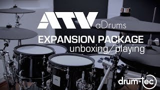 Video thumbnail for ATV aDrums aD5 artist series expansion package unboxing & demo by drumtecTV