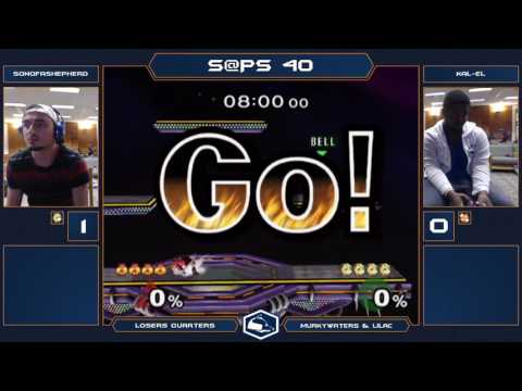 S@PS 40 Melee Singles - Sonofashepherd (Jigglypuff) VS Kal-El (Fox/Sheik) - Losers Quarters