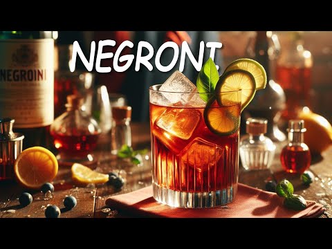 How to Make The Best Negroni Cocktail. Drink Ingredients and Recipe.