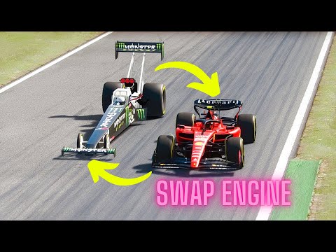 Ferrari F1 2023 vs Top Fuel Dragster - SWAP ENGINE - Special Stage Route X