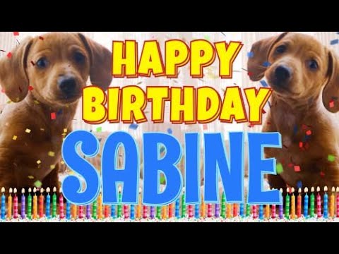Happy Birthday Sabine! ( Funny Talking Dogs ) What Is Free On My Birthday