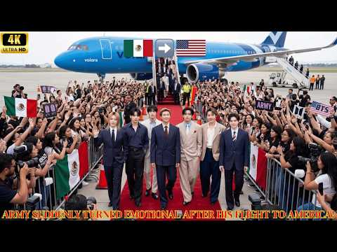 1 MINUTE AGO! Kim Taehyung Leaves Mexico City For America & ARMY Gets Emotional Again!