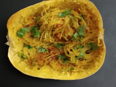 Spaghetti Squash - Indian Style | Fall special recipe
