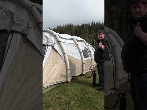 This Tent ROCKS! 👑We found  the best budget Inflatable Tent?! | Quechua Family Air Seconds 6.3