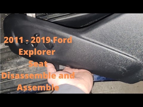 2011 - 2019 Ford Explorer Driver and Passenger Seat Side Plastic Removal