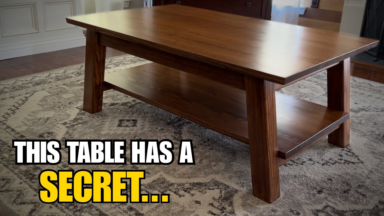 DIY Coffee Table with Hidden Storage | Easy Step-by-Step Build!