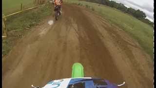 preview picture of video 'weedon motocross track kx250 8/9/2013'