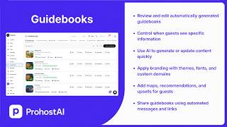 Create and Manage Guest Guidebooks in ProhostAI