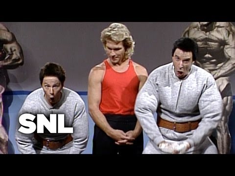 Pumping Up with Hans and Franz: Patrick Swayze - Saturday Night Live
