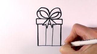 How to Draw a Christmas Present