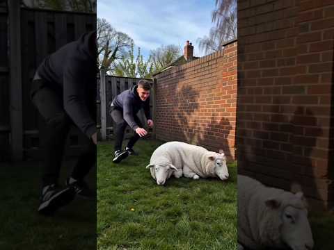 Wait, a funny dog ​​man video.🤣😂😜 #dog #comedy #shorts