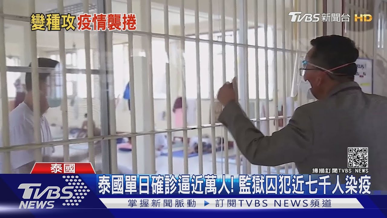 泰國單日確診逼近萬人! 監獄囚犯近七千人染疫
