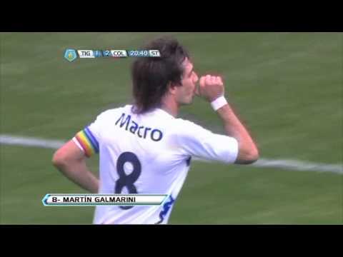Gol Galmarini. Tigre 2 Colón 2. Torneo Inicial 2012. Fecha 7. FPT