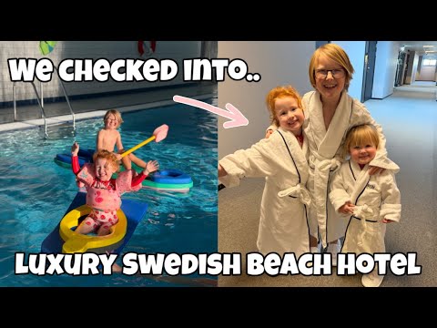 We Checked into a Luxury Swedish Beach Hotel! With Hotel Suite Tour! 