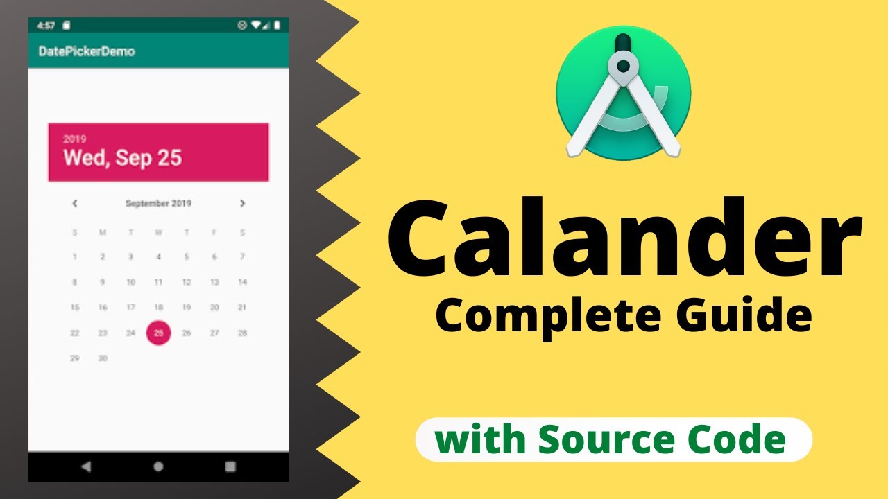 Create Calander View in Android Studio | with source Code | Complete Guide  | Technical Sushil